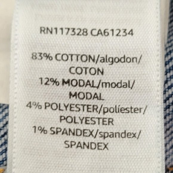 HALE Tyler Senna Distressed Cropped Boyfriend Jean with Raw Hem Size 28 - Picture 11 of 11